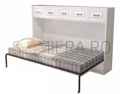 Sistem de pat rabatabil orizontal