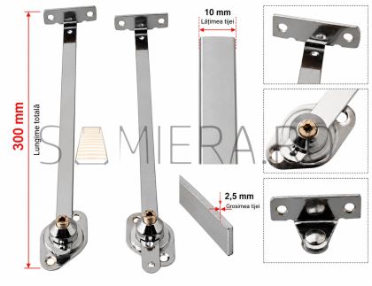 Limitator usa rabatabila cu autofranare 300 mm