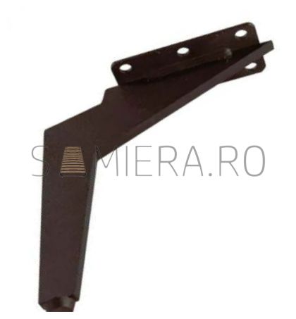Picioruse metalic VC111, Negru Mat