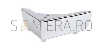 Piciorus metalic A-026, 150x150 mm, H=50 mm, Crom