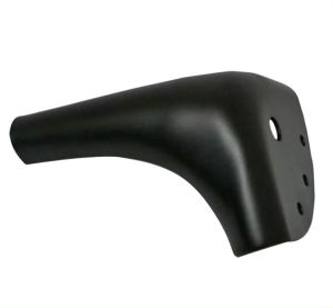 Piciorus metalic B005-12B, H=12cm, Negru Mat