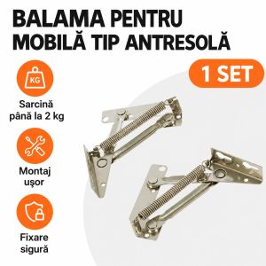 Mecanism mini bancheta cu arc