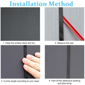 Bandă Metalică Adezivă Decorativă din Inox – Finisaj Oglindă