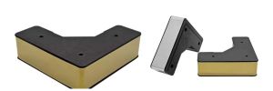 Piciorus de colț din plastic PL270, 150x150 mm, H=45 mm