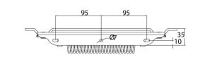 Mecanism Z mic M02010421 (extensie cu arcuri)